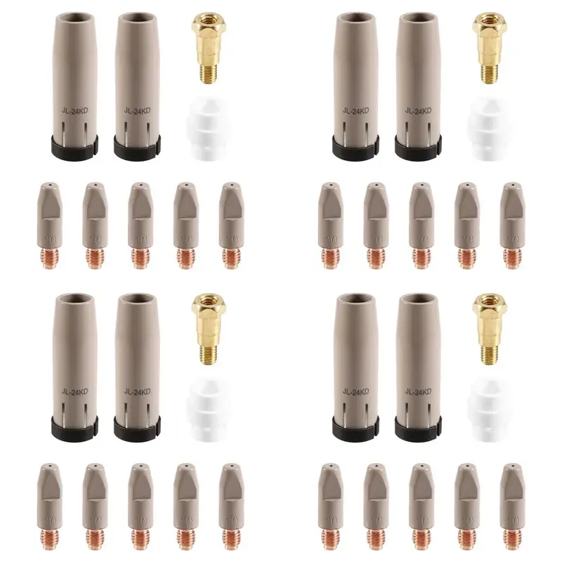 ac23-36pcs-24kd-コーティング保護ノズル-10-ミリメートル-mig-トーチガスノズルチップホルダー-24kd-migmag-溶接トーチ