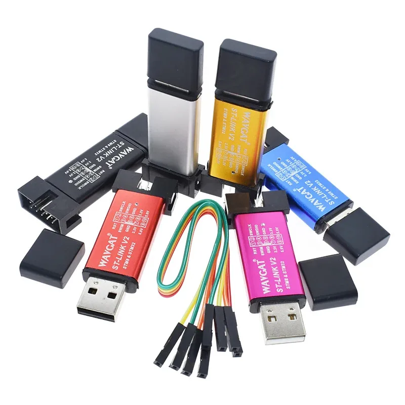 ST-Link V2 new stlink mini STM8STM32 STLINK simulator download programming With Cover