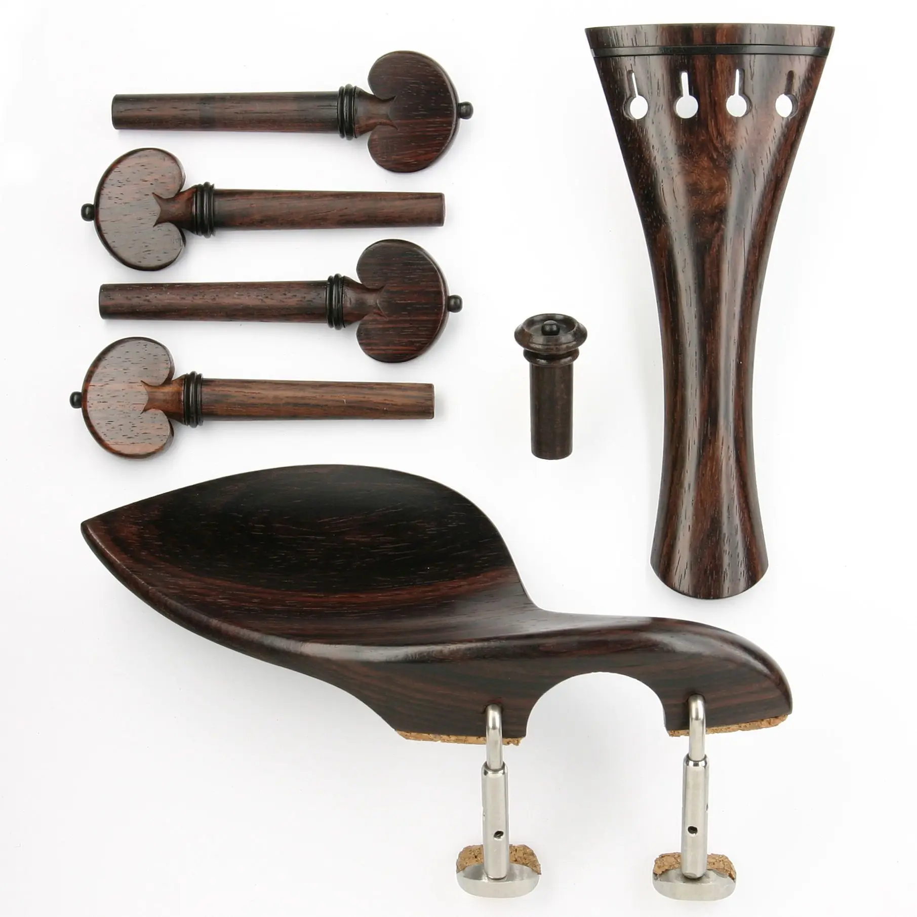 

Heart Viola Tintul/Ebony Tailpiece 4 Strings Violin Tuning Pegs Chinrest Violin Accessories