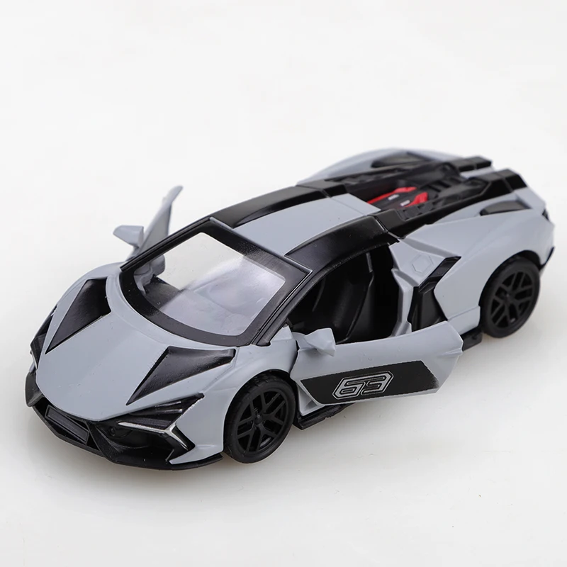 (Corrugated Box) 1/36 Scale, Modern Racing Supercar Style Toy Car, Powerful Spring, Metal Casting, Boy's Toy, the Best Gift.