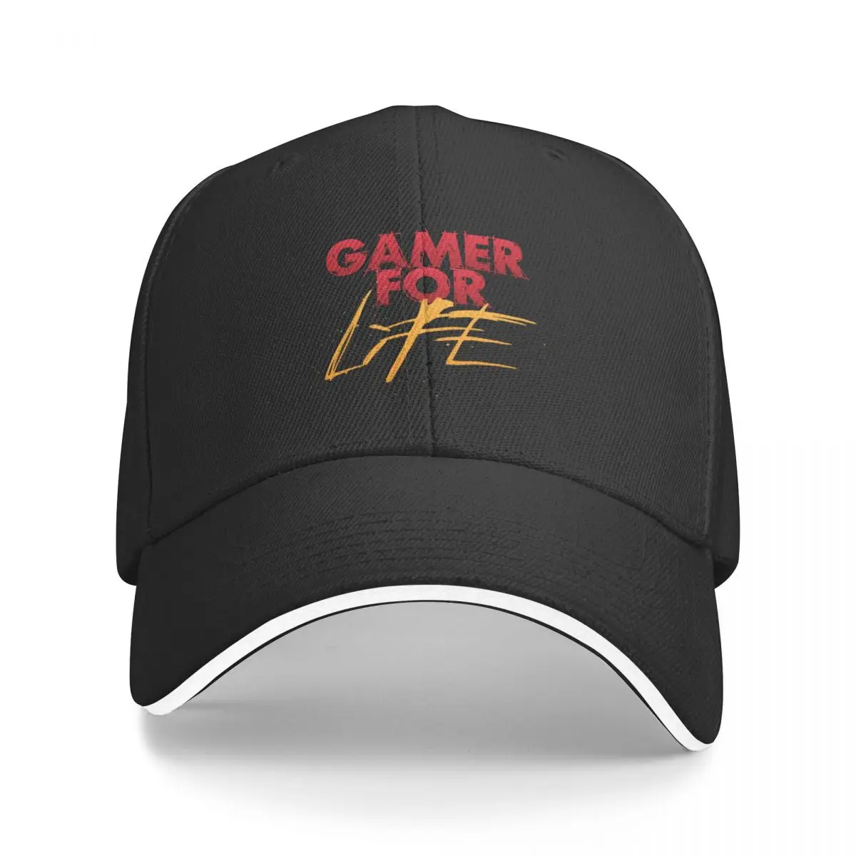 Gamer For Life Golf Cap Accessories Stylish Snapback Cap for Men Women Daily All Seasons Travel Adjustable Fit