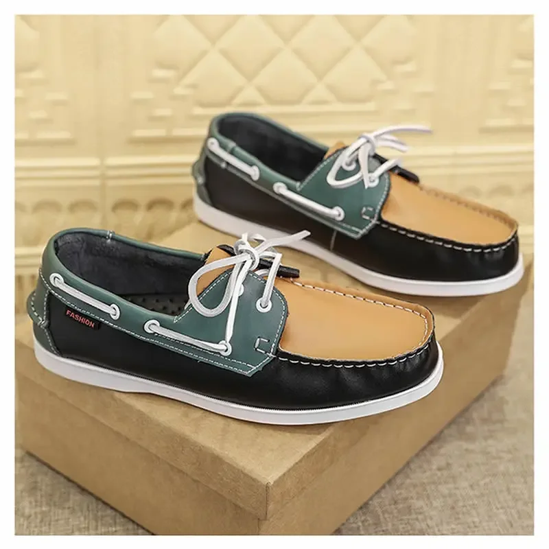 Luxury Genuine Leather Loafers Men Moccasin Driving Shoes Causal Men Shoes Footwear Docksides Classic Boat Shoes