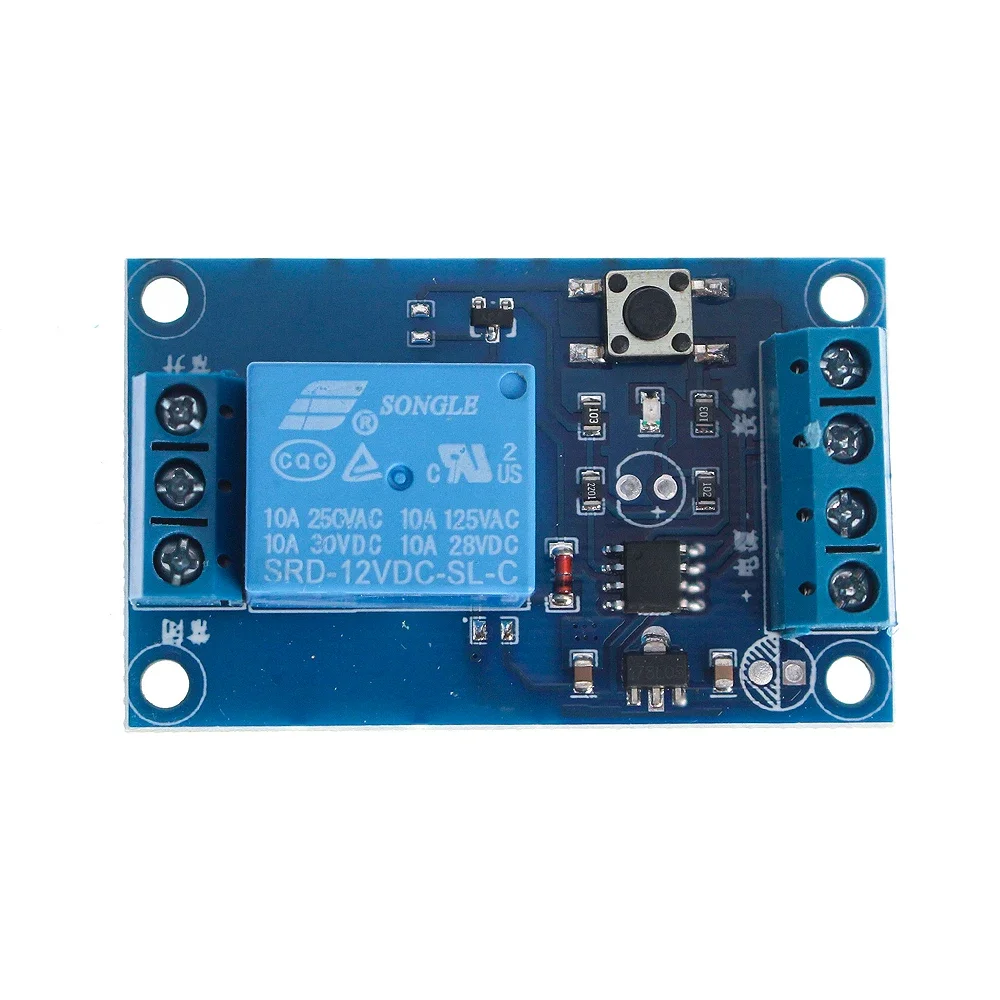 

DC 12V Bistable Relay Module Self-Locking Switch for Car Modification Start/Stop Control Board Latching Relay Circuit