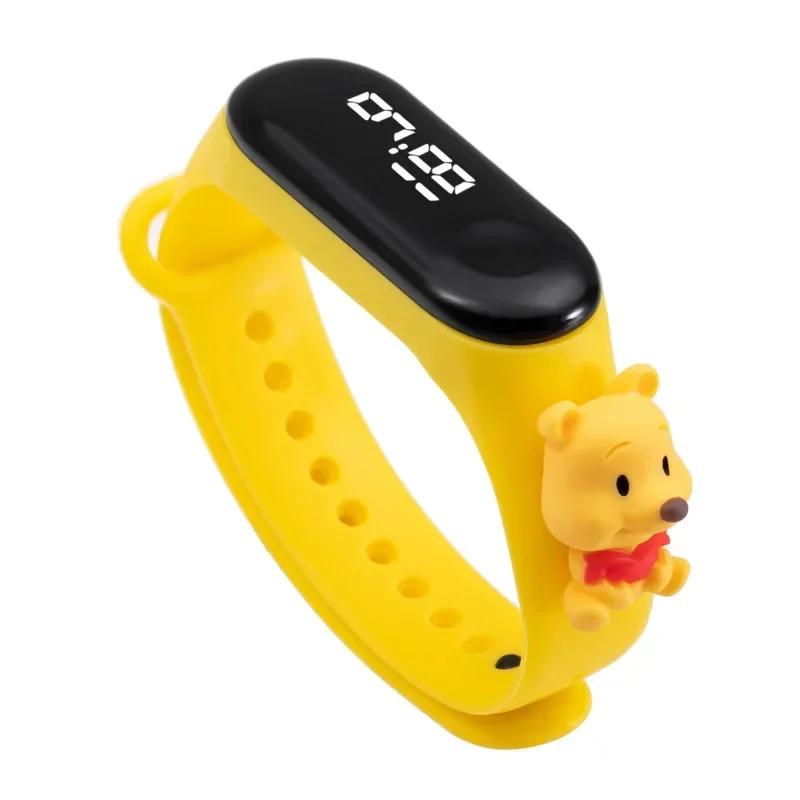 Disney-Montre numérique pour enfants, Anime Stitch, Spiderman Mouse, Jouets de sport pour enfants, Tactile électronique, LED, Montre étanche, Cadeau