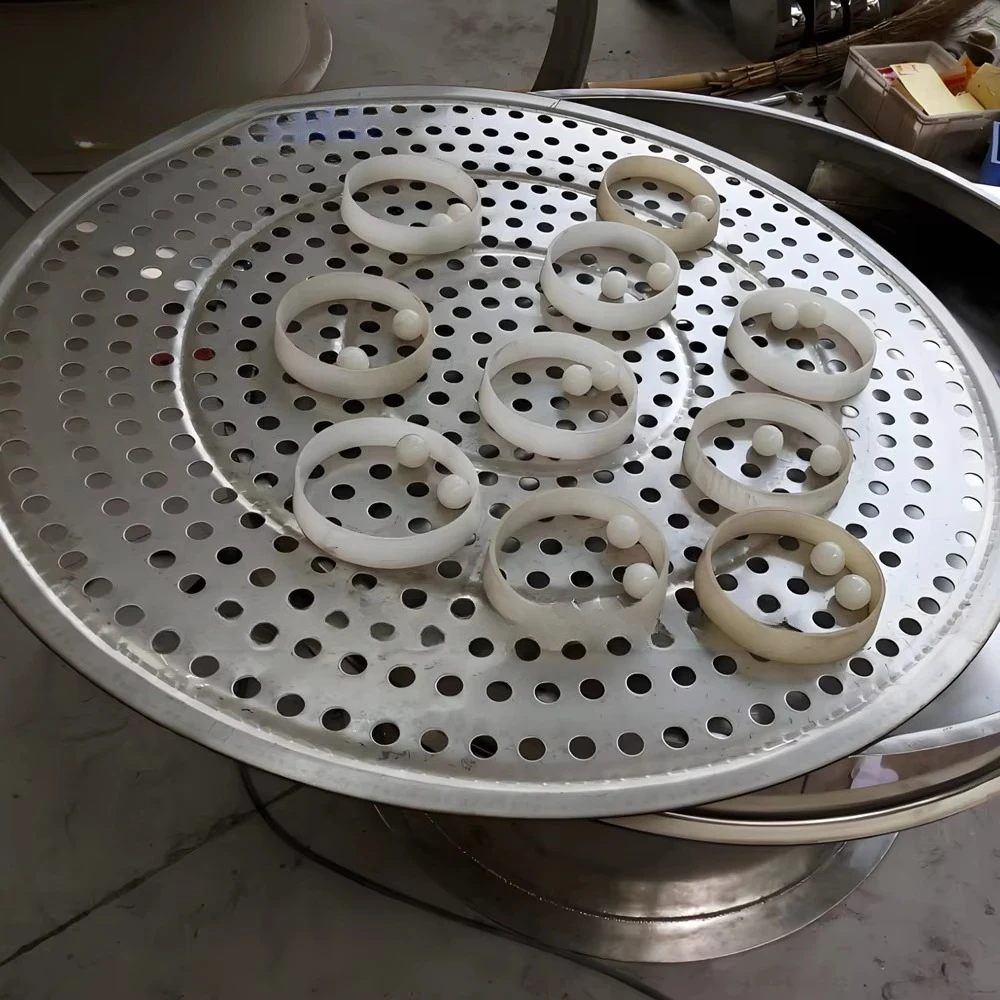 غربال تهتز صناعي لمسحوق الدقيق الكيميائي، الكريات البلاستيكية، الطلاء، 1-5 طبقات، آلة غربال الدقيق الخالية من الغبار #5