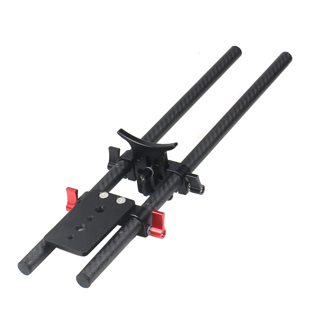 2 Stück 10cm 25cm 30cm 40cm Carbonfaserrohr mit 15mm Teleobjektivhalterung für Rig-Schienen-Klemmsystem Follow Focus SLR-Kameras – Detail 23