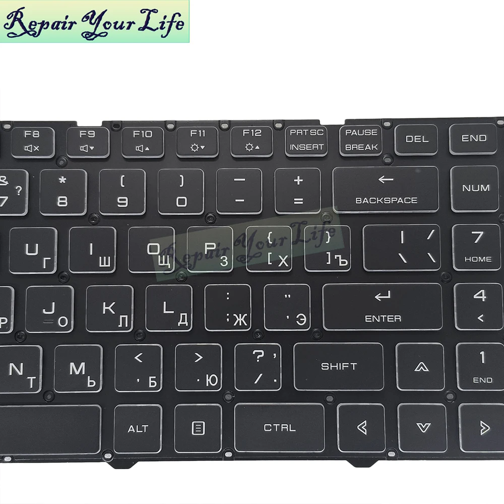 US Russian Backlit Keyboard for MECHREVO Z3 Air Pro, Z2 Air-s Series GM5TGEO, Z2 Z3 A62 AIR GWTN156-2 GWTN156-3 KBDR15B00C-4011