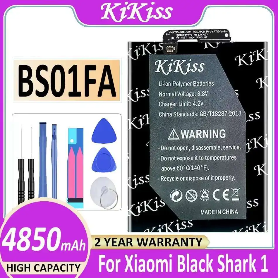 

Mobile Phone Battery BS01FA 5200Mah For Xiaomi Black Shark 1 Dual Sim TD-Lte Skr-A0 Awm-A0