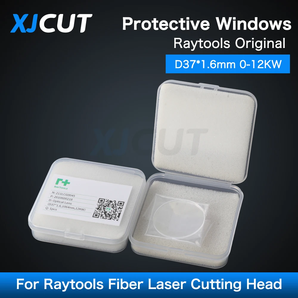 10Pcs/lot Raytools Original Protective Windows 37x1.6mm 211LCG0045 12KW Laser Lens For Raytools BM115 Fiber Laser Cutting Head