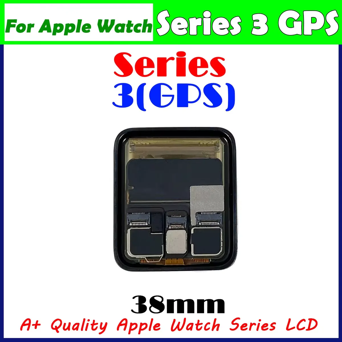 

AMOLED LCD Screen for Apple Watch Series 3 38mm (GPS Version) with Digitizer Full Assembly