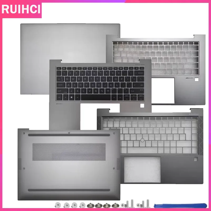 

For ZBook Firefly 14 G9 Laptop LCD Rear Cover/Front Frame/Palm Pad Keyboard/Bottom Cover/hinges Silver
