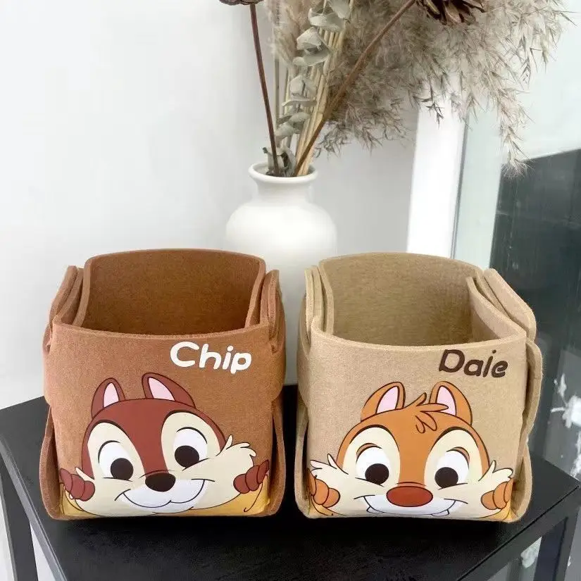 Disney Cartoon Pooh Bear Tigger Chip an' Dale Cute Children's Fashion Personalized Desktop Foldable Large Capacity Storage Box