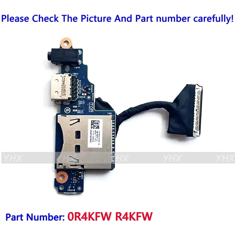 

GYX New USB Audio SD Card Rearder IO Board For Dell Inspiron 16Plus 7610 R4KFW.
