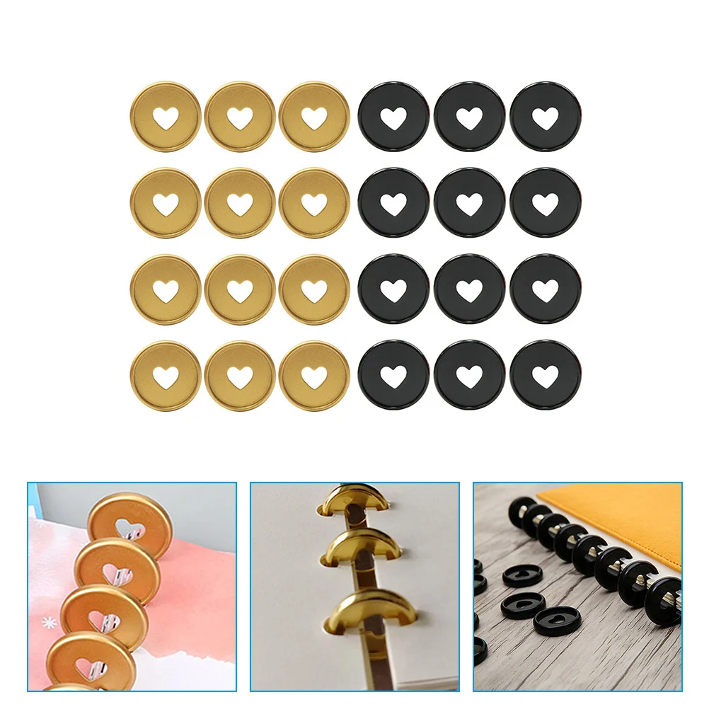 

24pcs Discbound Discs 2.5 Inch Round Binding Discs For Diy Planner Notebook Loose Leaf Binder Expansion Replacement Plastic