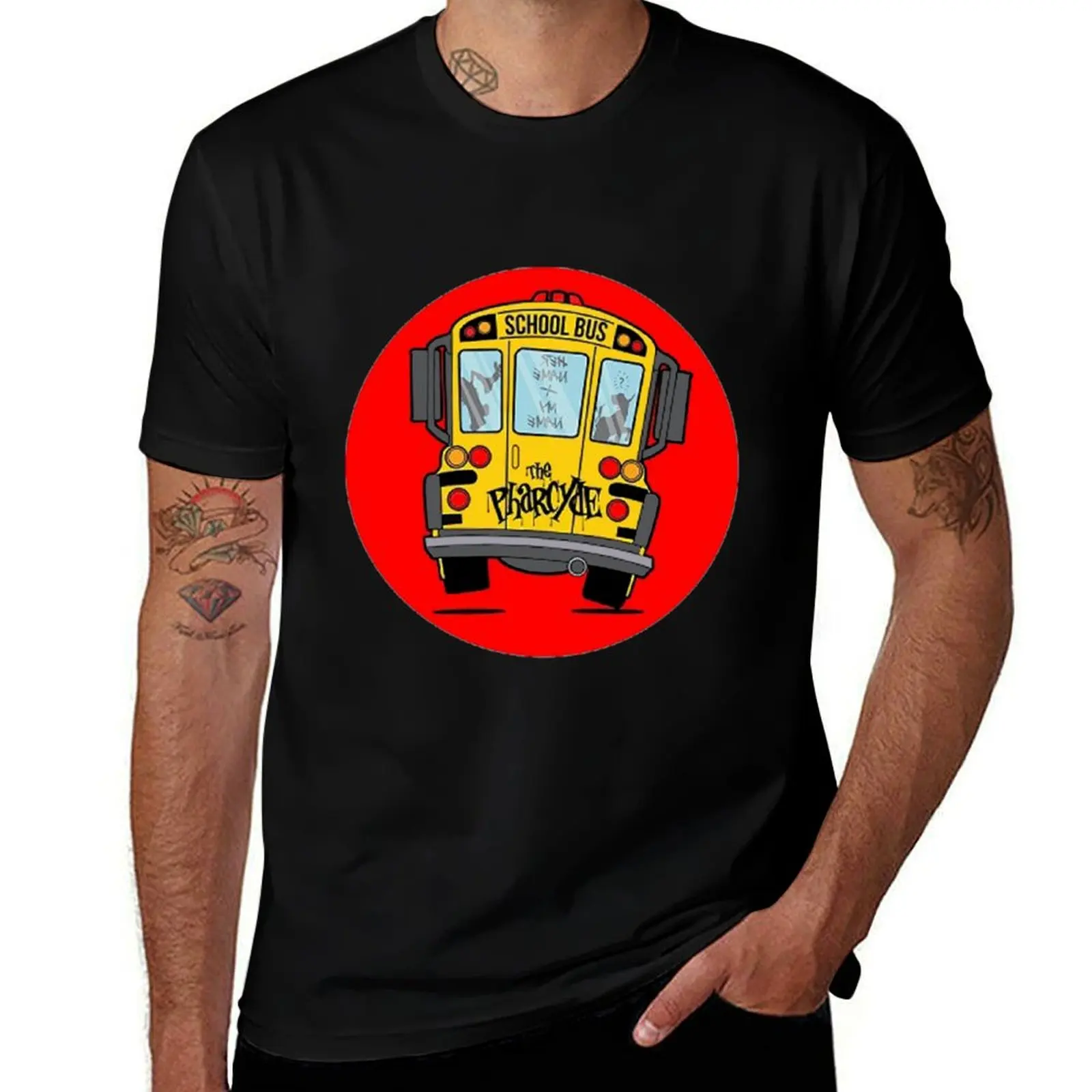 

The Pharcyde Bus T-Shirt t shirts for man pack white cotton tshirt 100% essential t shirt T-shirt