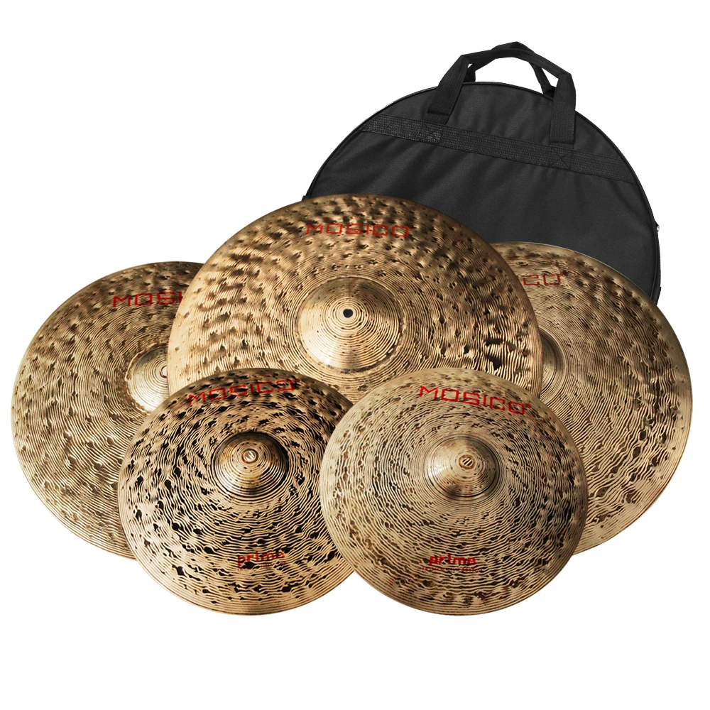 Mociso-Bronze Alloy Hand Hammered Cymbal, Prime Series, Pressional Drum Set