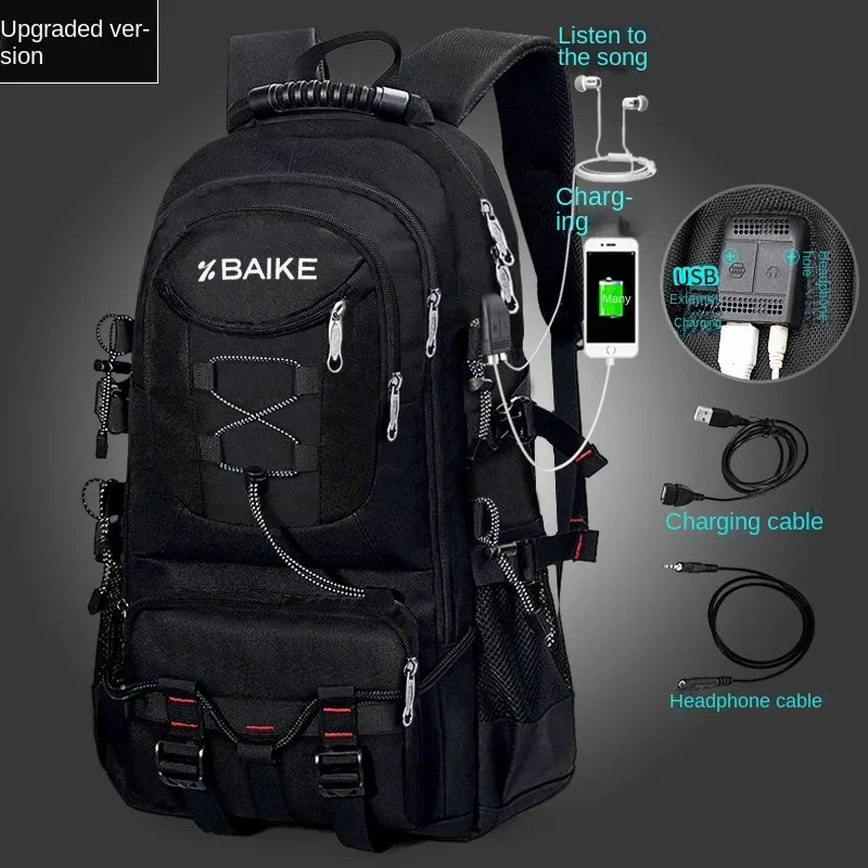 Zaino da trekking impermeabile per uomo e donna, zaino da campeggio leggero, zaino da trekking 40 litri, zaino da campeggio leggero per uomo e donna, zaino da trekking impermeabile, zaino da viaggio