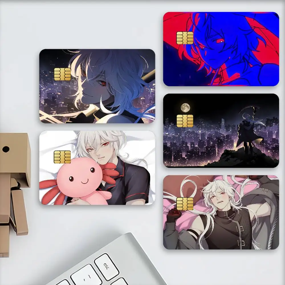 Game A D-date With D-death Credit Card Stickers Skin For Bank Debit Decorative Protection Scratch-resistant Gift 4PCS