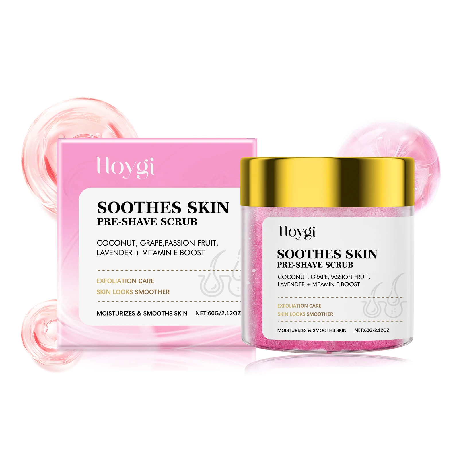 Pre Shave Scrub Exfoliation Remove Dead Skin Smoothing Moisturizing Gentle Cleansing Improve Roughness Skin After Shaving Care