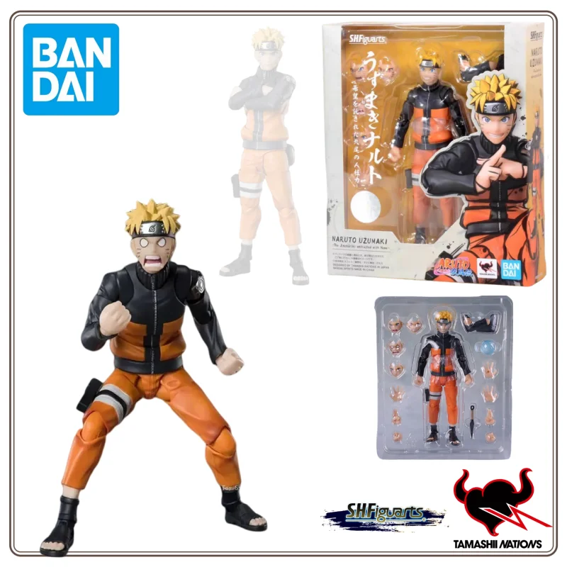 

Bandai in Stock Original Shf Naruto 2.0 Articulated Action Figure Model Boxed Figure Japanese Version Collect Ornament Toy Gift