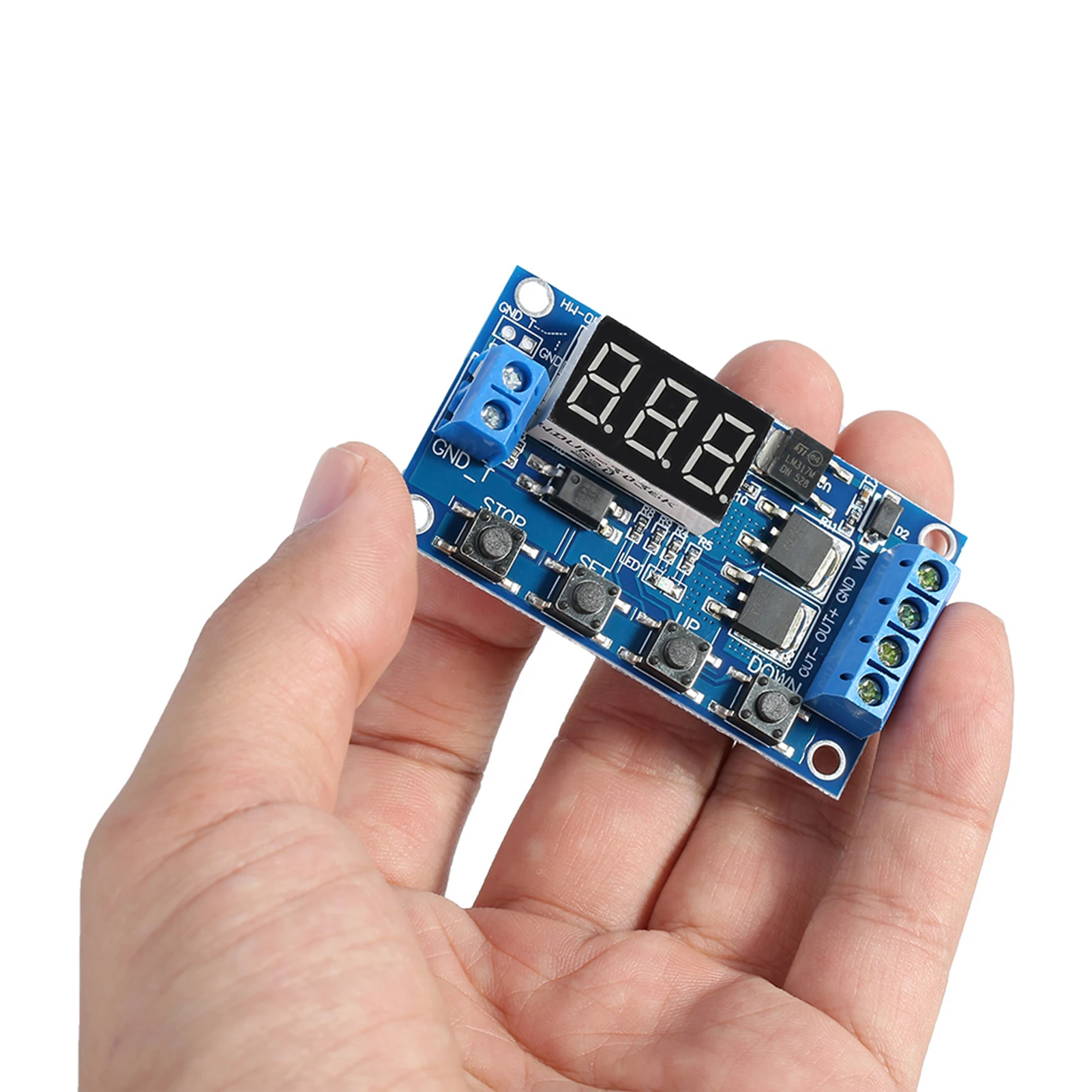 2/5/10PCS DC 5V-36V Trigger Cycle Delay Timer Switch Turn On Off Relay Module with LED Display Adjustable Timer Module