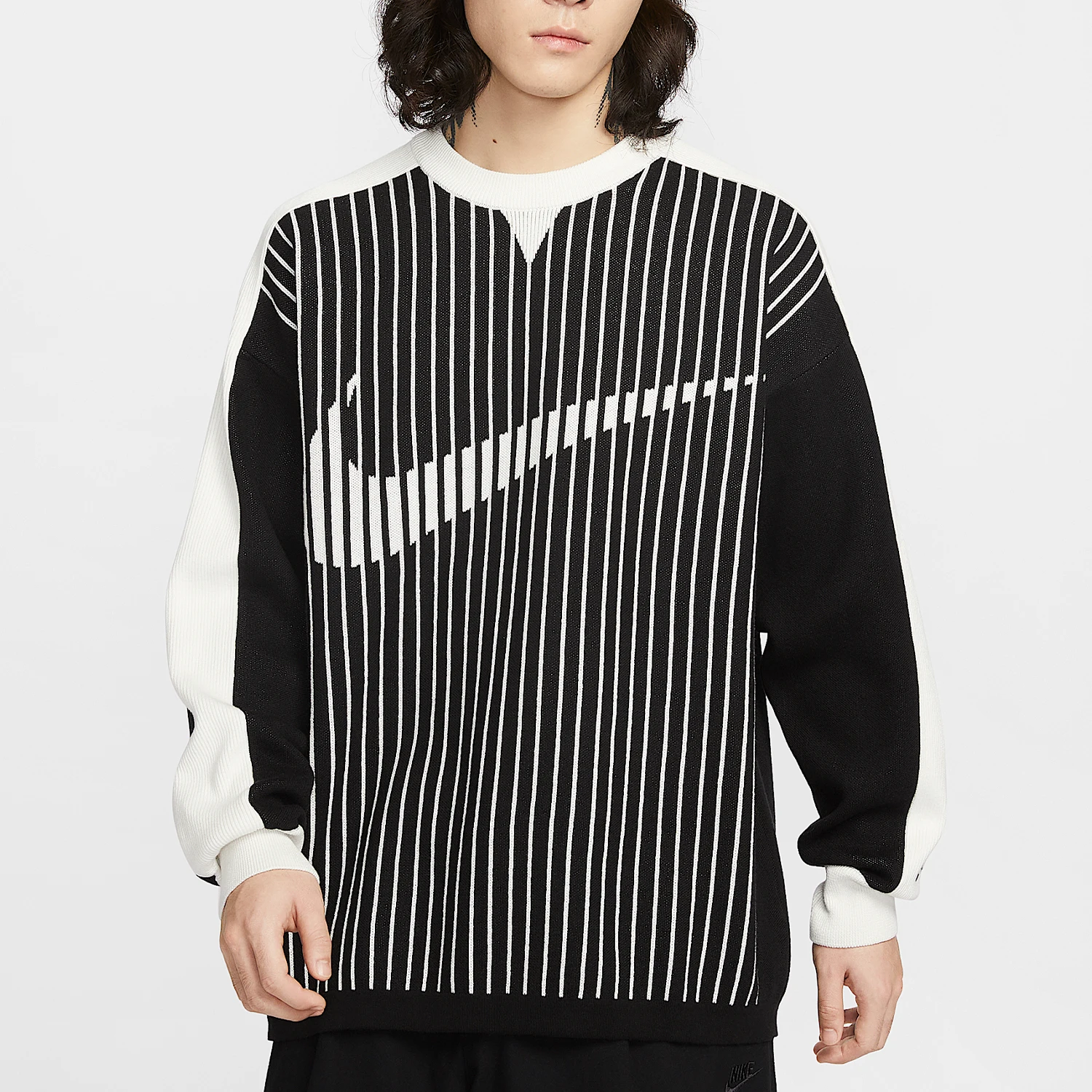 Nike genuine Winter Men's Knit Round Neck Sports Sweatshirt II1197-010