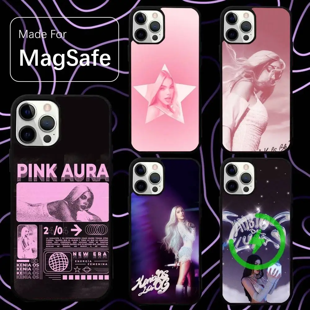 

Kenia Os Pink Aura Phone Case For iPhone 16,15,14,13,12,11,Pro,Max,Plus,Mini,SE New Magsafe Magnetic Wireless Charging