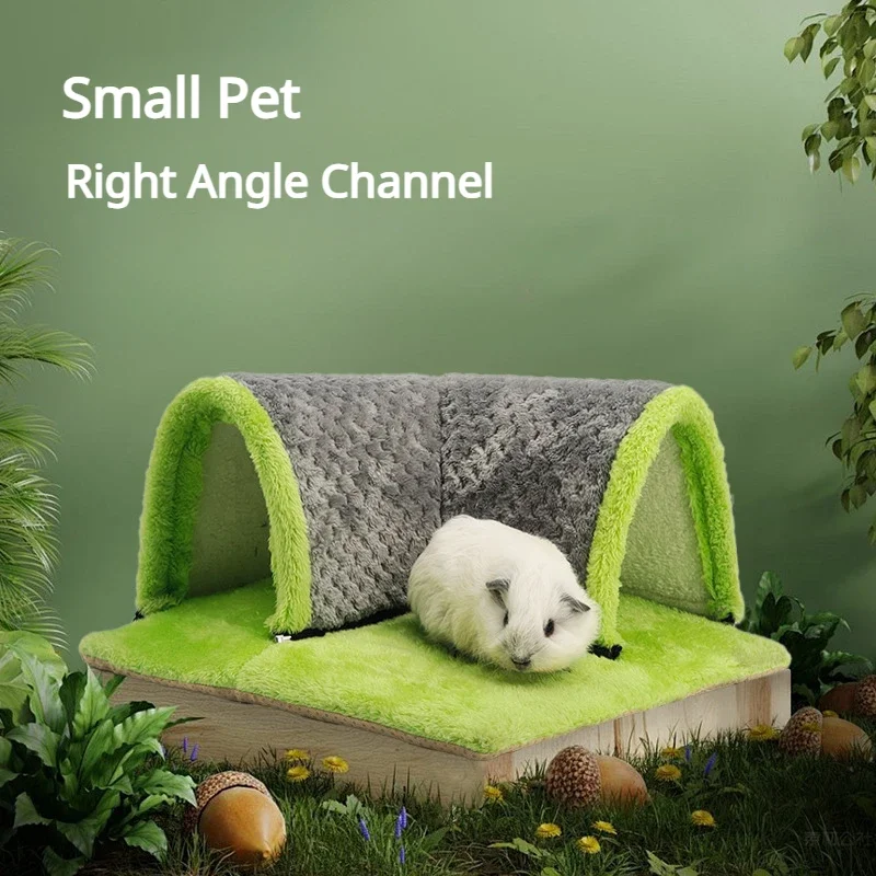 Smallpettunnel-right Angle Hideway for Hamsters,squirrels,rabbits,chinchillas,and Sugar Gliders-ideal Habitat Accessory