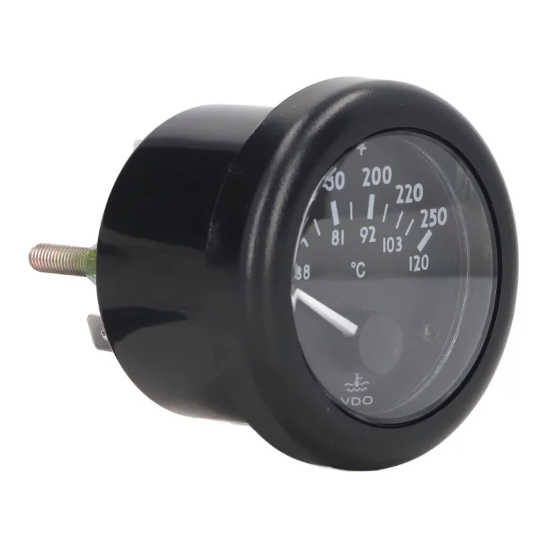 Engine Water Temperature Gauge 2in Wide Range High Accuracy Front Waterproof Diesel Generator Water Temp Meter 12V/24V