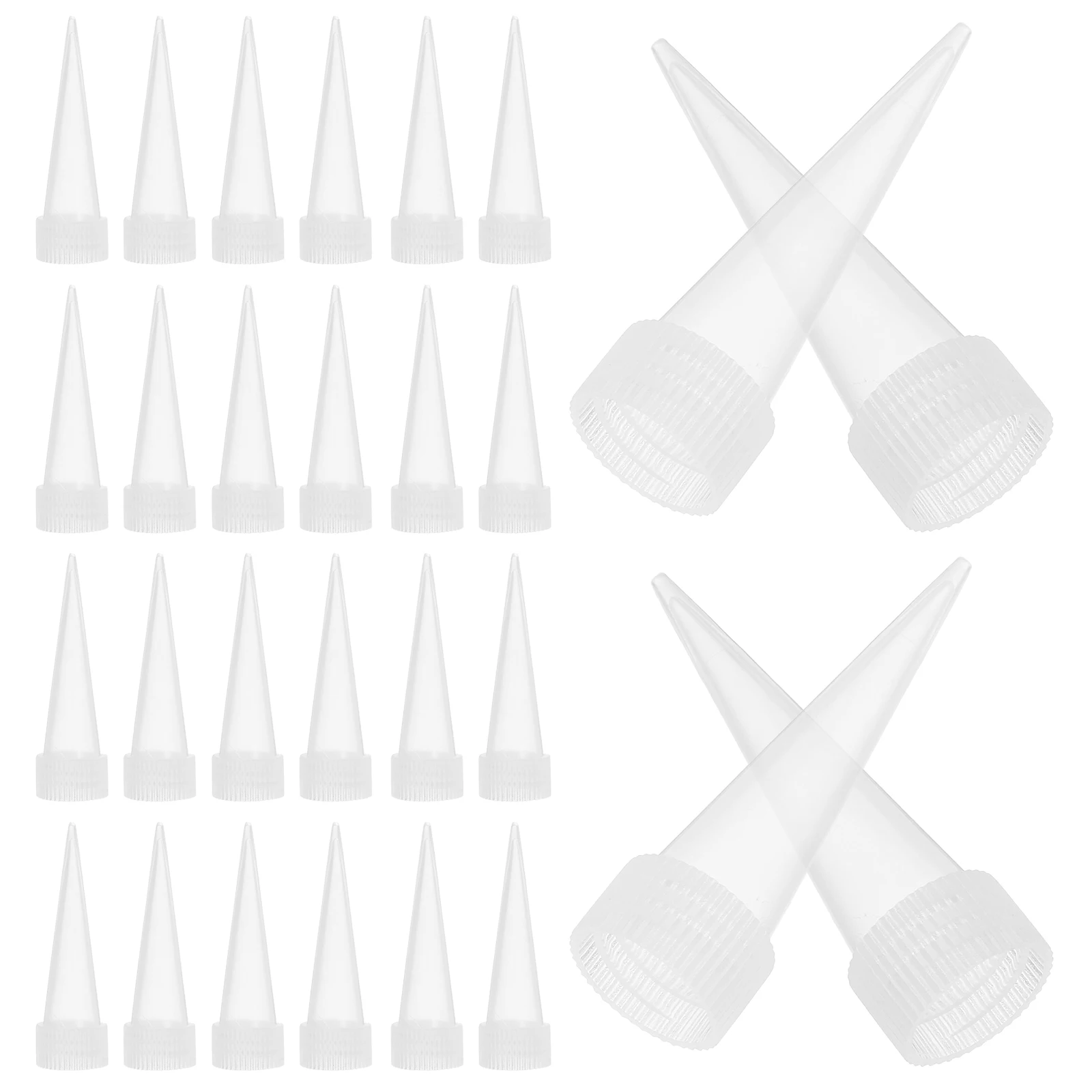 

100 Pcs Dispensing Glue-drop Pin Tip Caulk Finishing Tips Synthetic Sealer Nozzles
