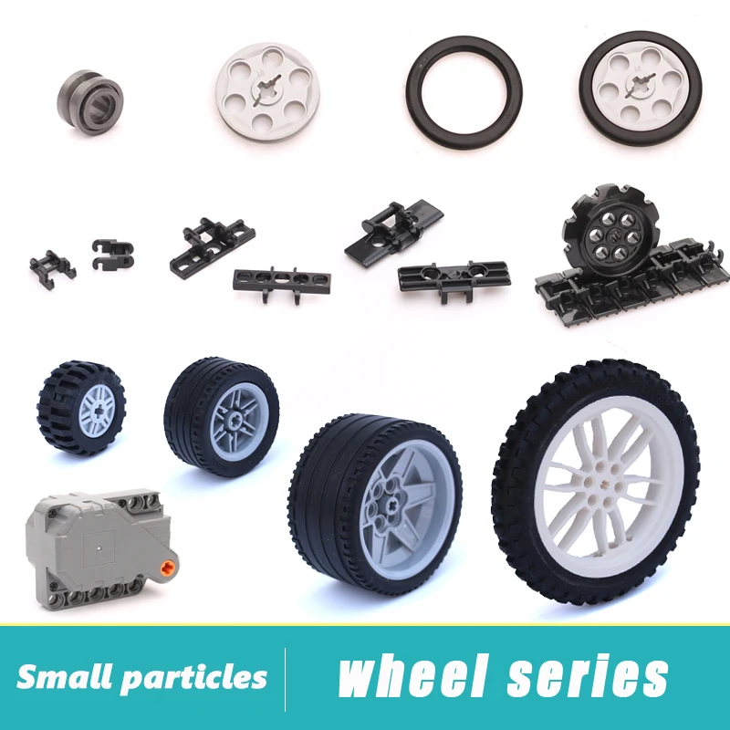 high-tech Parts  Wheel Series DIY Building Blocks  Accessories Bricks Wheel Hub Suitable For All Brands Small Particles Toys