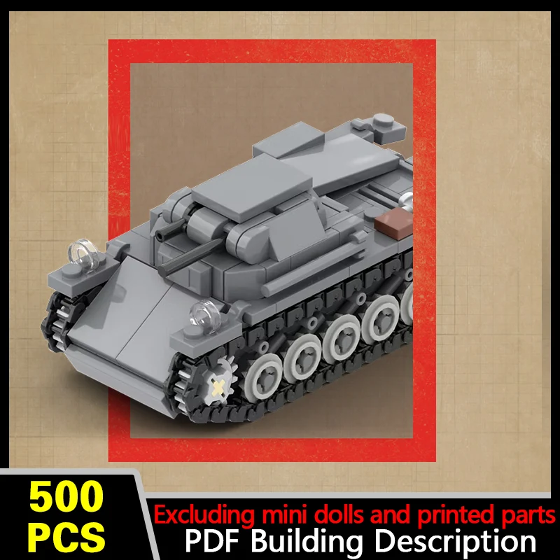 Panzer II Ausf.B Military Tank Model MOC Building Bricks War Equipment Style Modular Technology Gifts Holiday Assemble Toys Suit