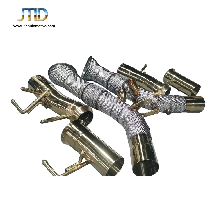 JTLD car racing performance exhaust system SUS304 exhaust straight pipe catback for  SF90 exhaust