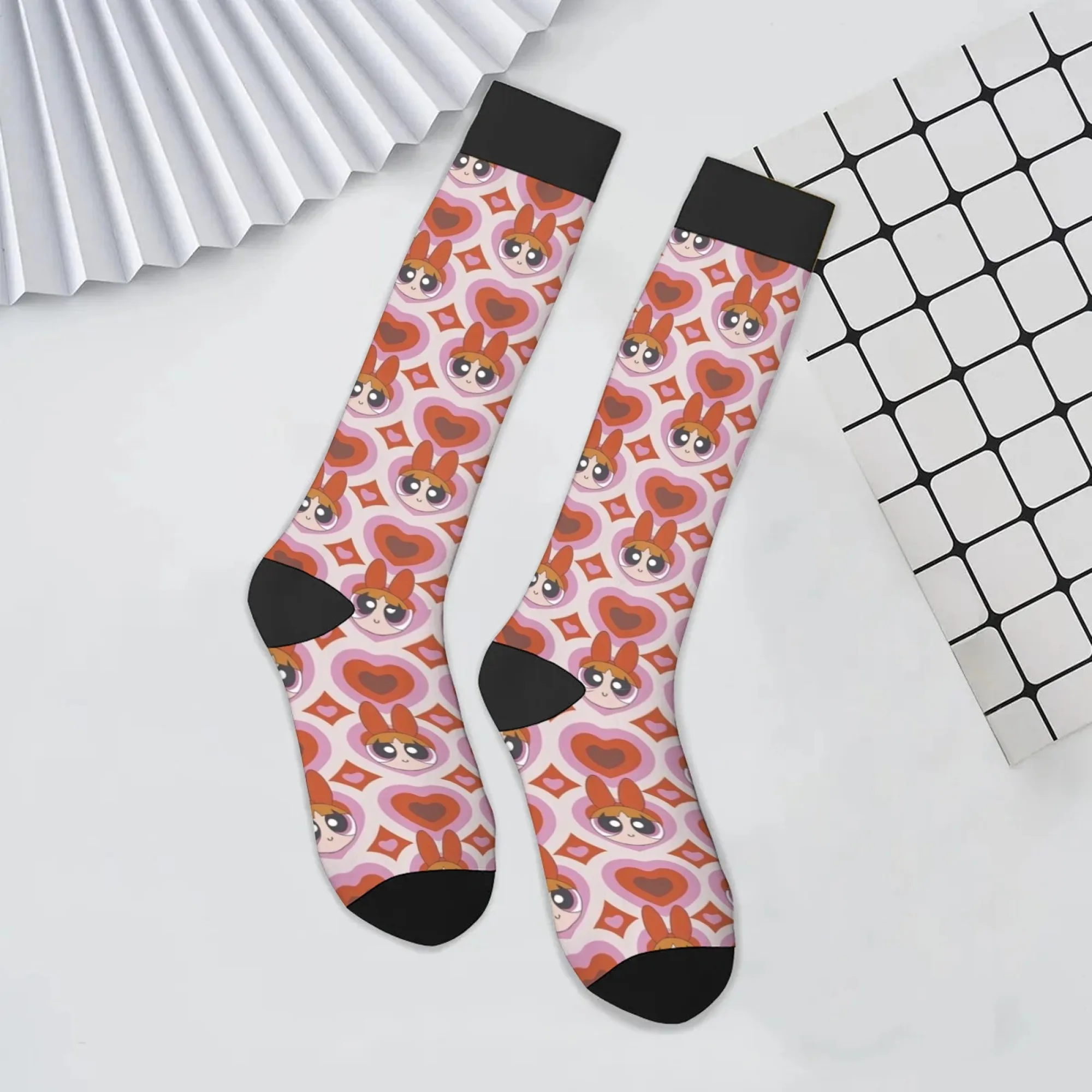 

Blossom printed women's socks comfortable non-slip warm socks novelty Harajuku retro street casual socks party holiday gifts