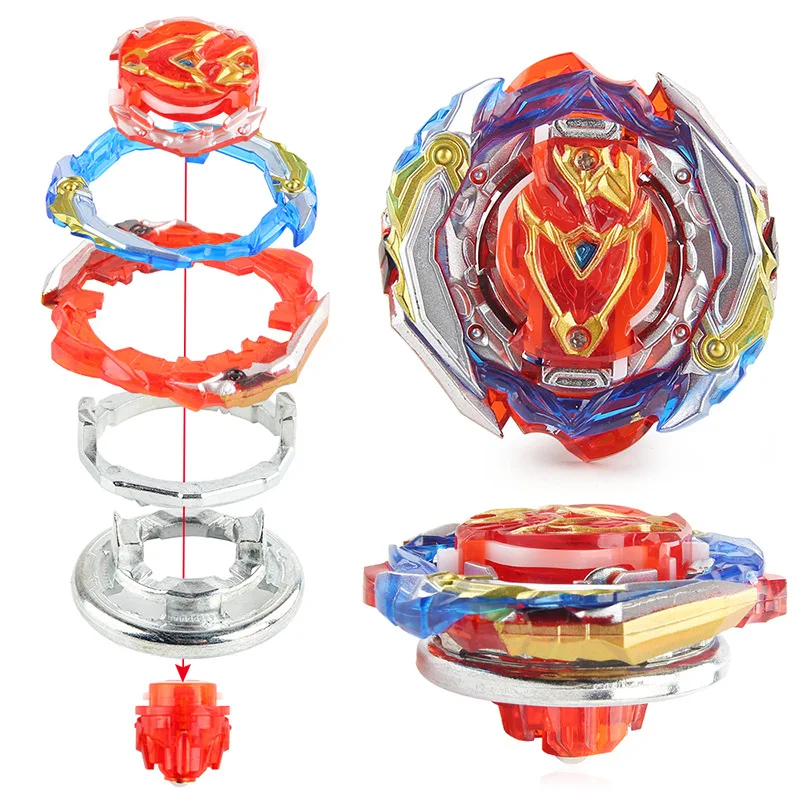 Bey Burst B-201 Zest Achilles Starter Metal Battle Spinning Top Zabawkowy żyroskop