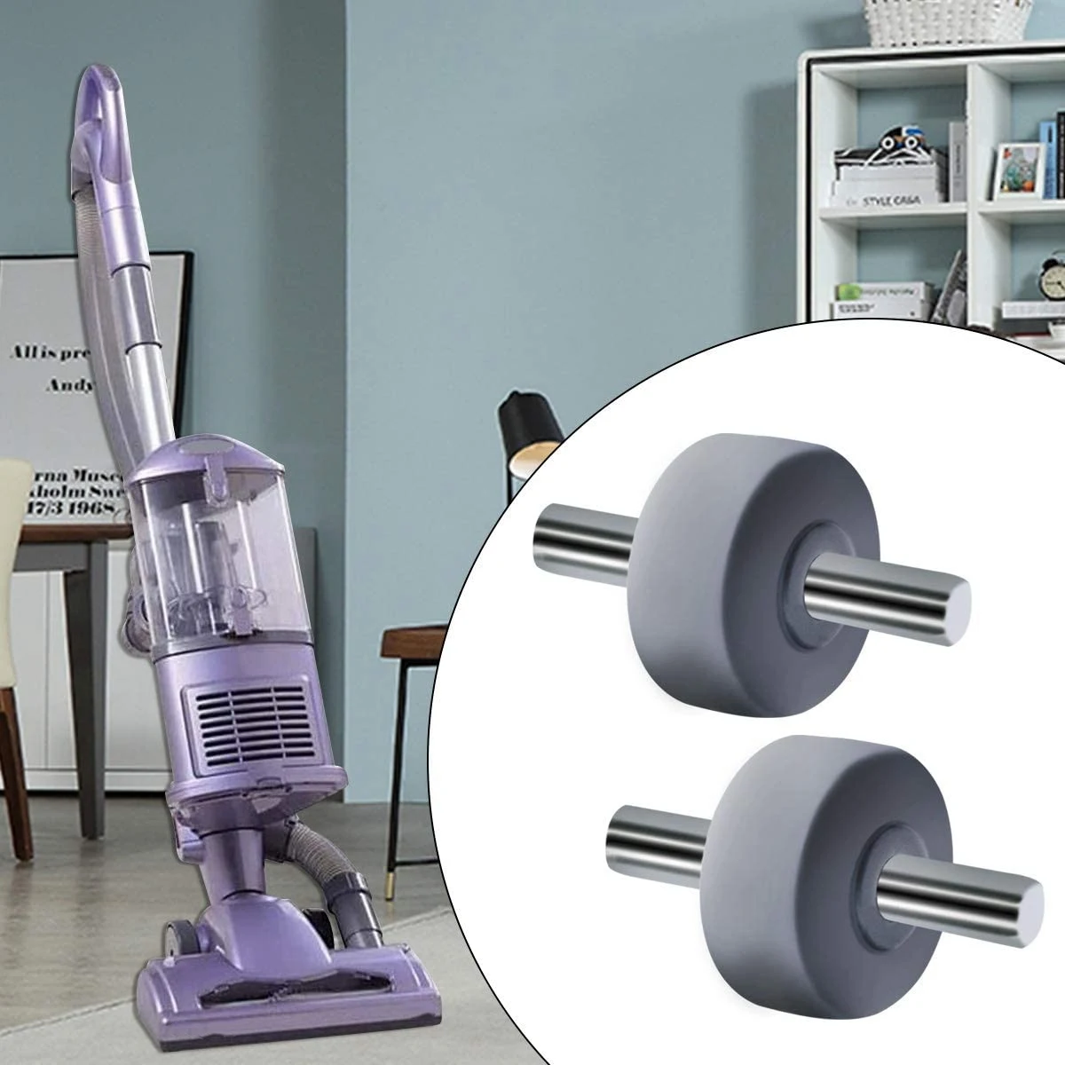 6 ruote anteriori per aspirapolvere Shark NV350 NV351 NV352 NV355 NV356E NV500 NV501 NV502 e altro ancora