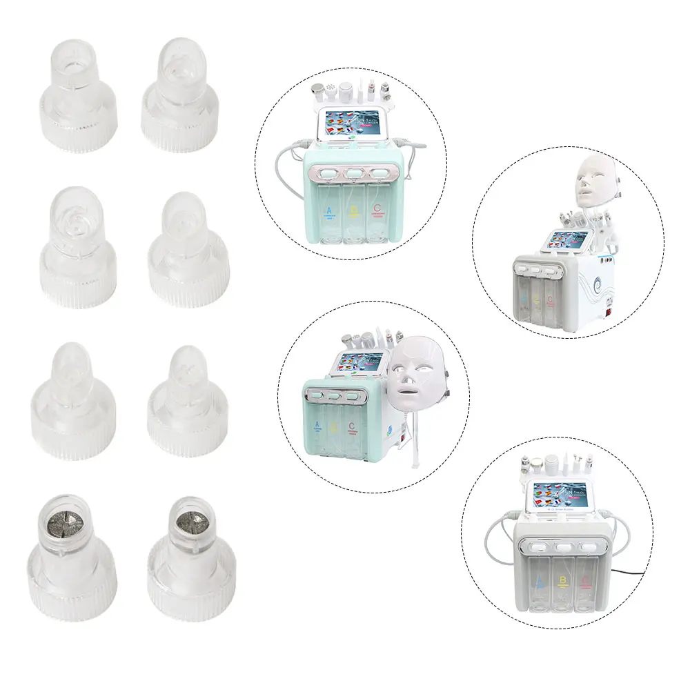 Replacement Hydro Dermabrasion Tips For Hydrogen Oxygen Small Bubble Facial Beauty Machine Accessories Facial Cleaning