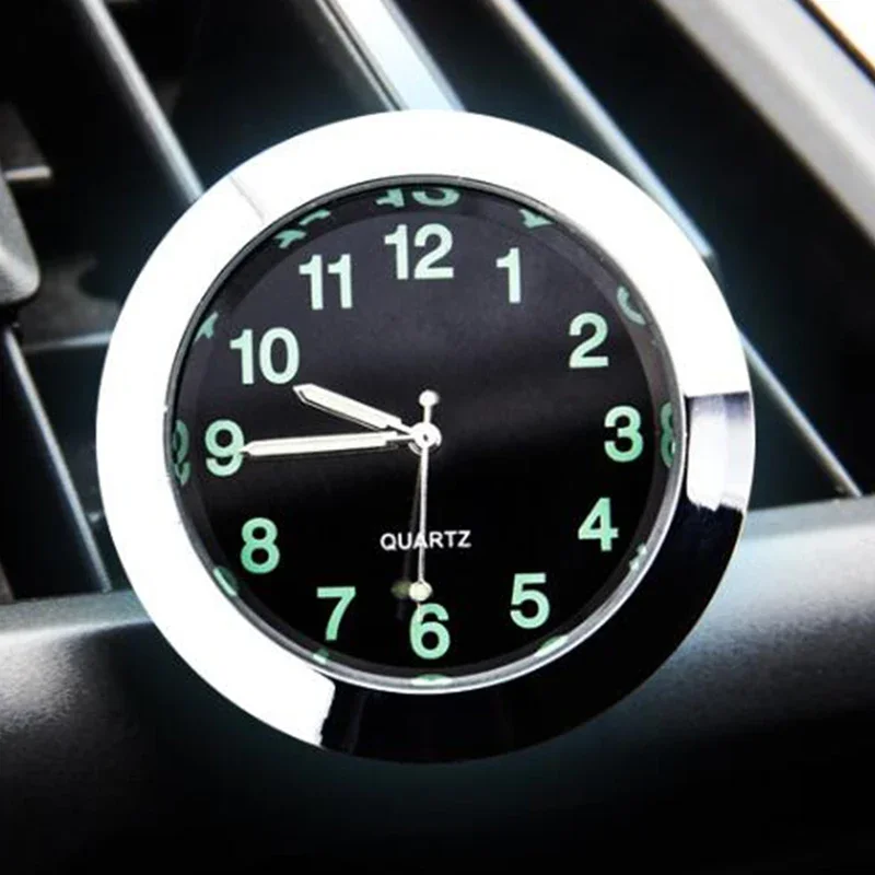 EAFC Car-Styling Car Air Vent Quartz Clock Auto Interior Watch Mini Luminous  Digital Pointer Classy Decoration Ornaments
