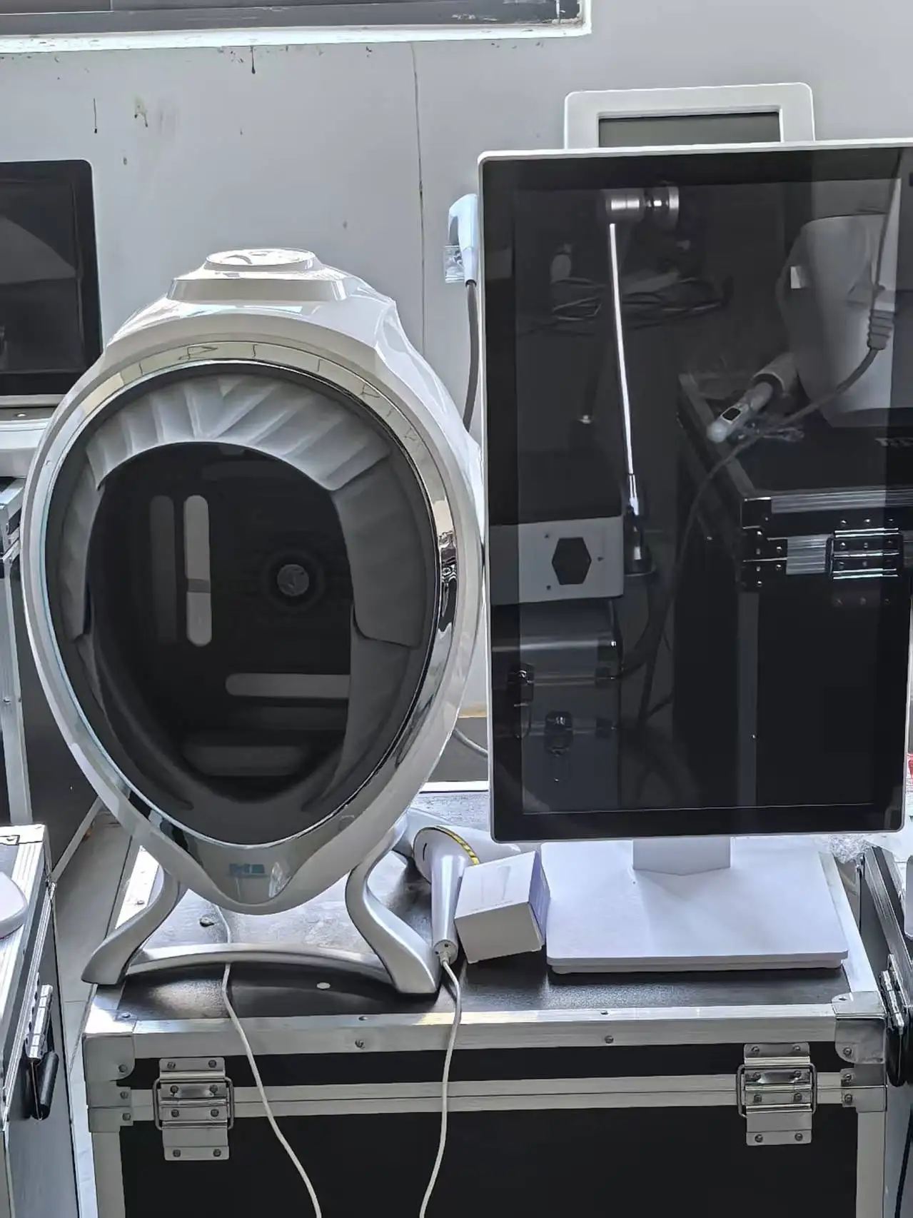 

3D-сканер кожи, анализатор лица, монитор, волшебное зеркало, портативное тестирование, английский детектор, тестовый анализ камеры для лица