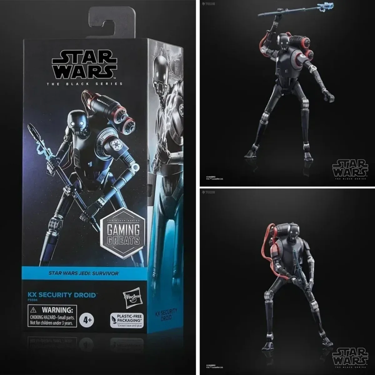 HASBRO STAR WARS SERIES Original  KIT  THE BLACK  KX XECURITY DROID Anime Action Figure Model Toys Gifts for Boys Children Toys