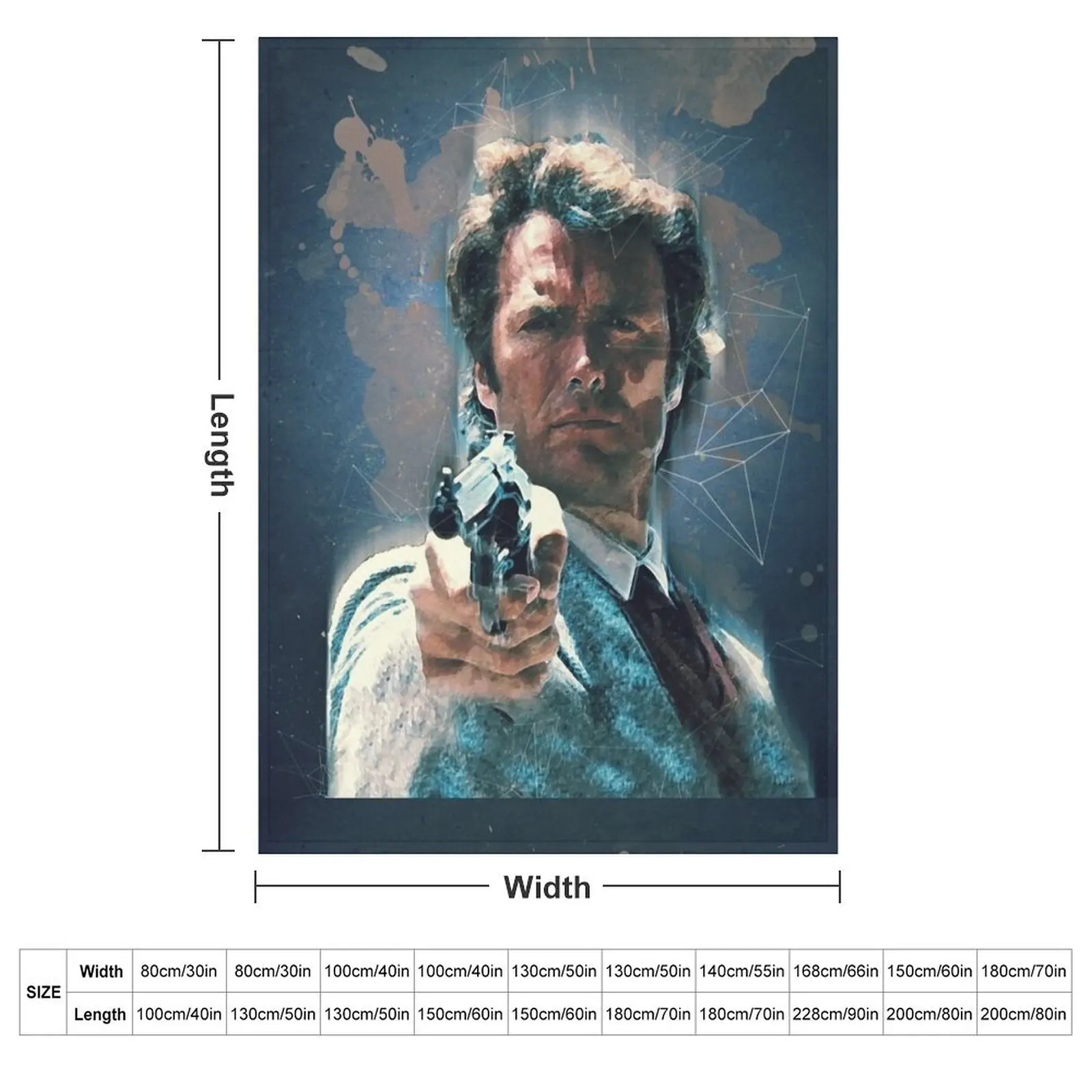 Dirty Harry vintage art Throw Blanket warm winter Sofa Heavy Soft Beds for sofa Custom Blankets
