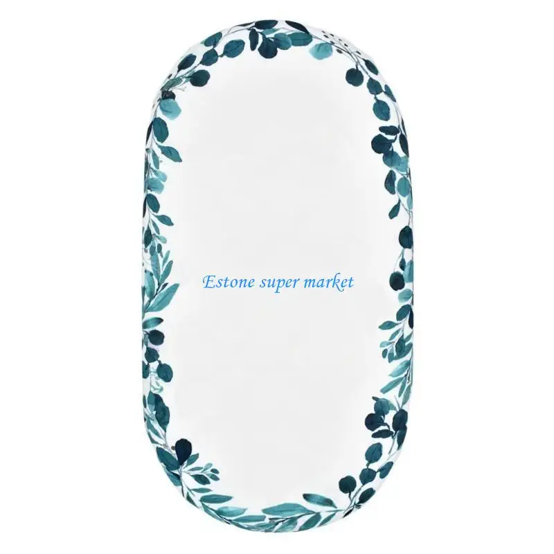 

090B Baby Moses Basket Sheet Printing Mini Cradle Bedding Protector Crib Pad Cover