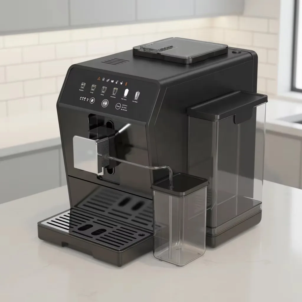 Intelligent Fully Automatic Electric Espresso Smart Coffee Maker Machine Automatic Milk Frother  Hotel Use 19 Bar