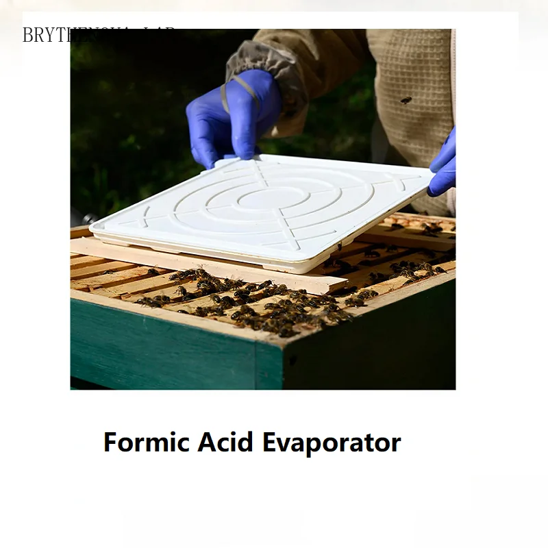 2PCS Formic Acid Evaporator Formic Acid Varroa treatment Plastic Dispenser Beekeeping Tray Treatment for Beehive