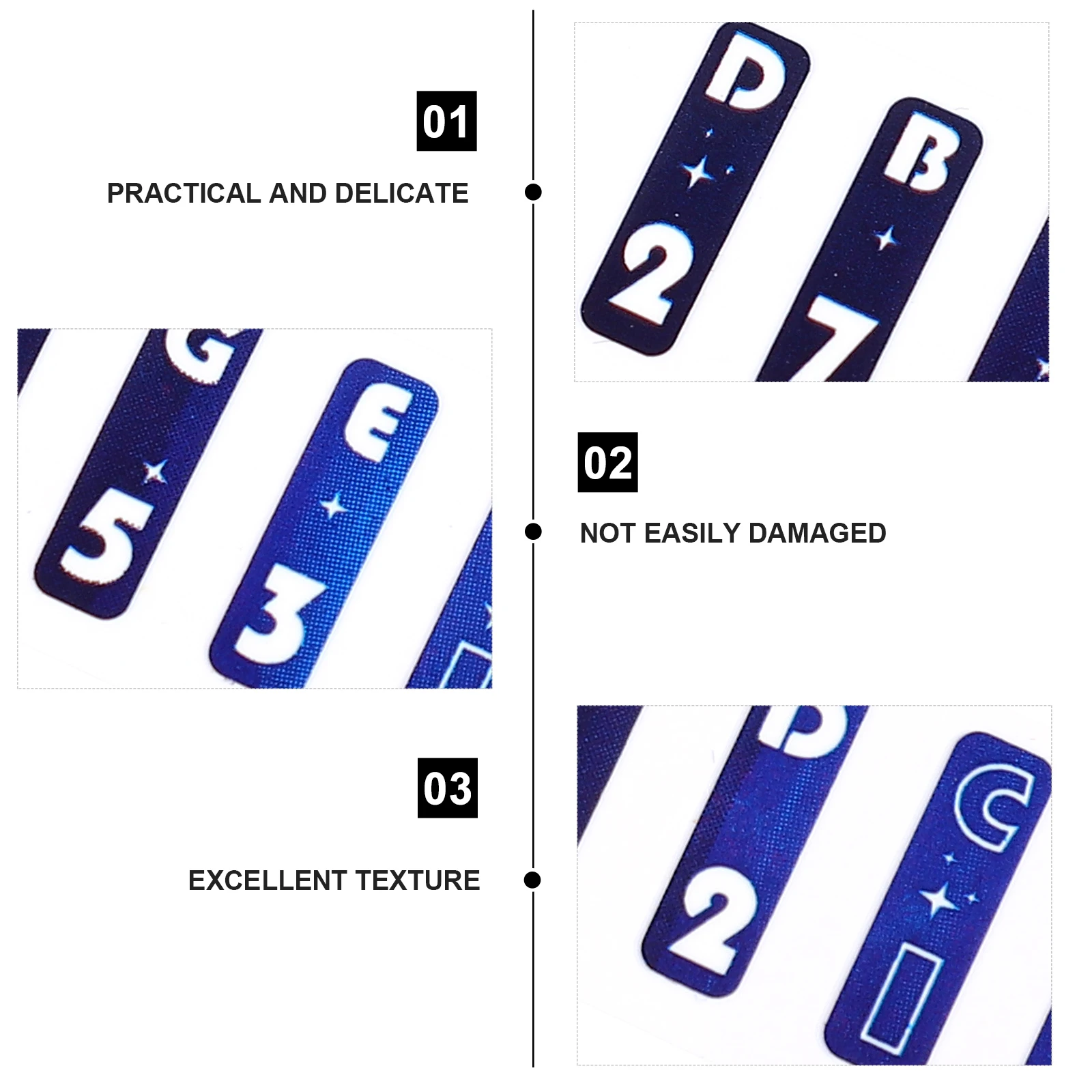 

Scale Stickers Piano Musical Keyboard Notes Accessories Paper for Keys Labels Removable