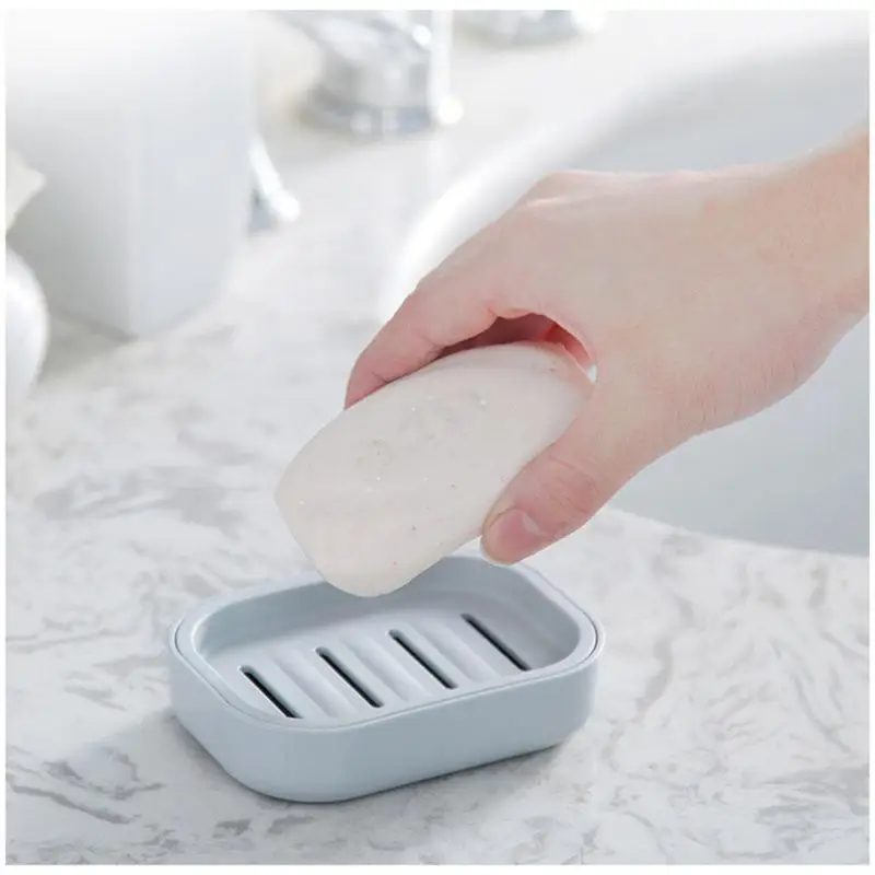 Drain Soap Dish Khaki Innovative Leakproof Convenient Save Space Space Saving Soap Holder Durable Soap Dish Household Products