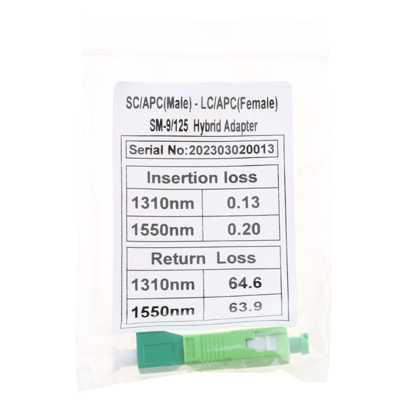 SC/APC to LC/UPC SC Male to LC Female Hybrid Fiber Optic Adapter Fiber Connector Singlemode Optical Adapter Accessories