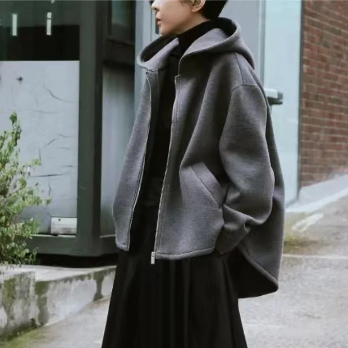 

Rokid Thiened Hooded Jaet Women's Oversized Version Winter Front ort Ba Long Unusual Design Sweatirt Commute Sle