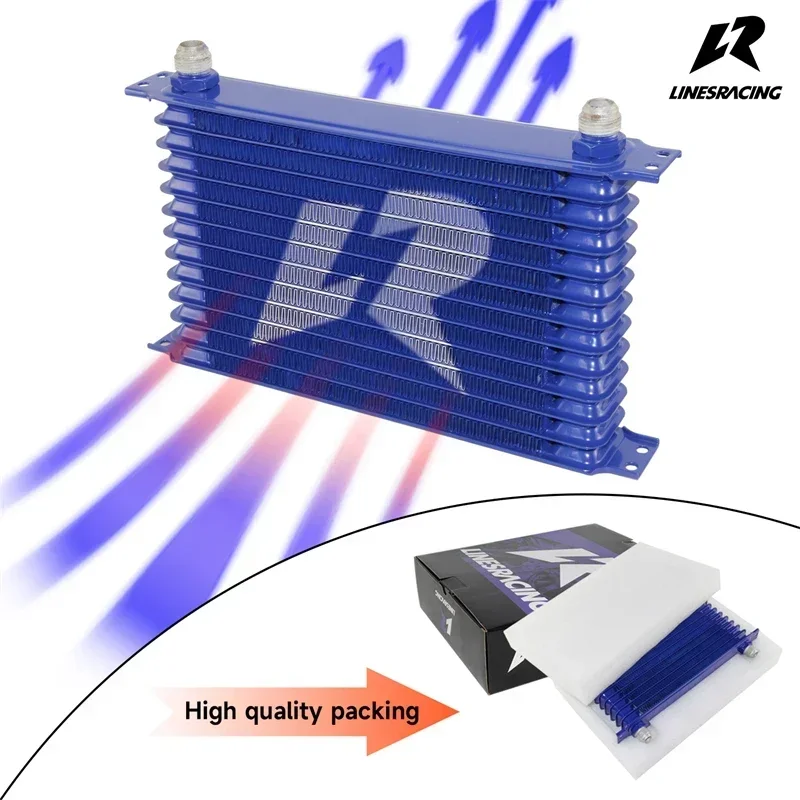 

LR Universal AN10 13 Row Oil Cooler Black/Blue Engine Transmission Trust Style