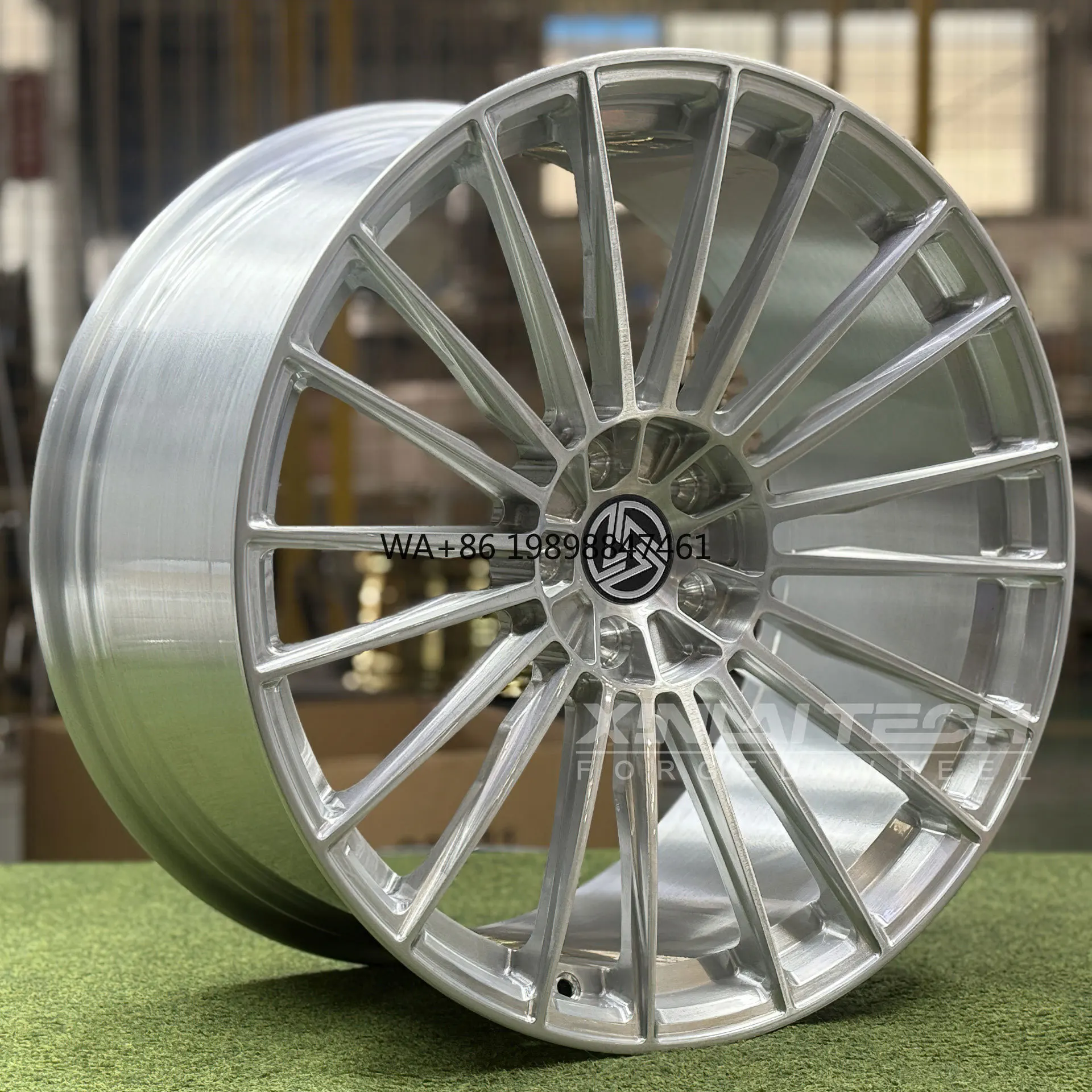 

XL Silver Brushed Multi-spoke Forged Wheels 5x112 5x114.3 5x120 Concave Monoblock Wheels 17 18 19 20 21 22 23 Inch Car Alloy Rim
